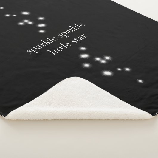 Couverture Sherpa Étincelle Étincelle Little Star Black Starlight (3/4)