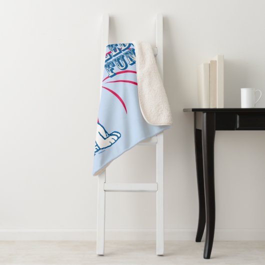 Couverture Sherpa Étoile Snoopy Fun Spangé (En situation)