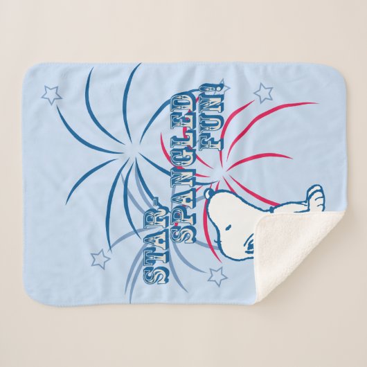 Couverture Sherpa Étoile Snoopy Fun Spangé (Devant (Horizontal))