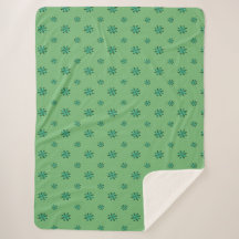 Couverture Sherpa Étoile Verte