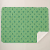 Couverture Sherpa Étoile Verte (Devant (Horizontal))