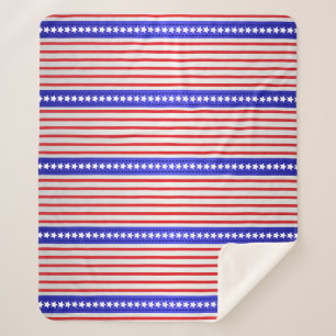 Couverture Sherpa Étoiles et Rayures