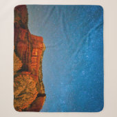 Couverture Sherpa Étoiles et roche rouge (Devant)