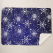 Couverture Sherpa étoiles, motif, or, abstrait, or, (Devant (Horizontal))