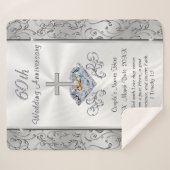 Couverture Sherpa Étonnant Christian, 60e anniversaire Mariage Cadea (Devant (Horizontal))