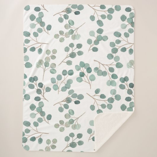 Couverture Sherpa Eucalyptus (Devant)