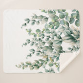 Couverture Sherpa Eucalyptus vert (Devant (Horizontal))