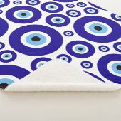 Couverture Sherpa Evil Eye Pattern, Greek Eye, Turkish Eye, Nazar (3/4)