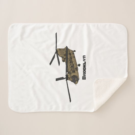 Couverture Sherpa Exemple d'hélicoptère militaire Chinook (Devant (Horizontal))