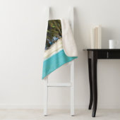 Couverture Sherpa Exotic beach throw pillow (En situation)