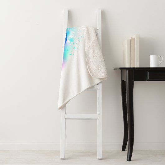 Couverture Sherpa Exotic Rainbow Hummingbird (En situation)