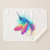 Couverture Sherpa Exotic Rainbow Hummingbird (Devant (Horizontal))