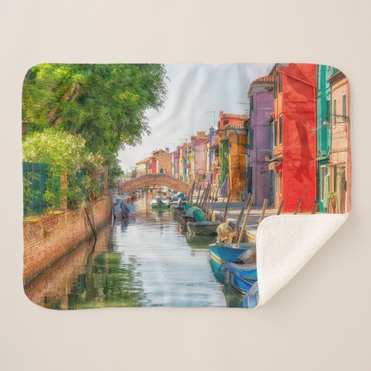 Couverture Sherpa Explorez le charme vibrant de Burano (Devant (Horizontal))