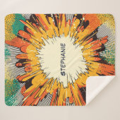 Couverture Sherpa Explosion d'art pop de style comique (6) (Devant (Horizontal))