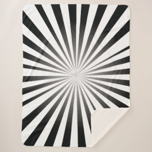 Couverture Sherpa Explosion Noir et Blanc