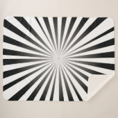 Couverture Sherpa Explosion Noir et Blanc (Devant (Horizontal))