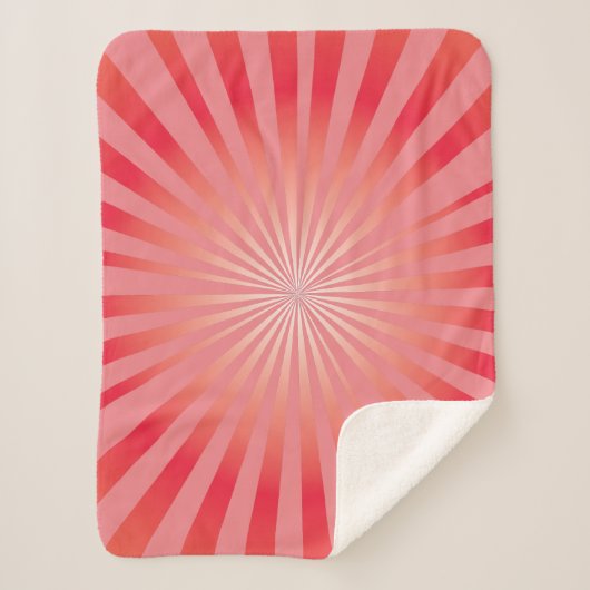 Couverture Sherpa Explosion Rose Tendre (Devant)