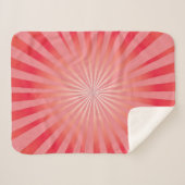 Couverture Sherpa Explosion Rose Tendre (Devant (Horizontal))
