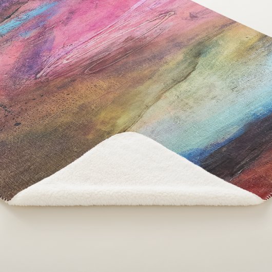 Couverture Sherpa Expression fuchsia (3/4)