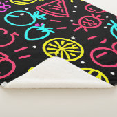 Couverture Sherpa Extravagance de fruits de néon (3/4)