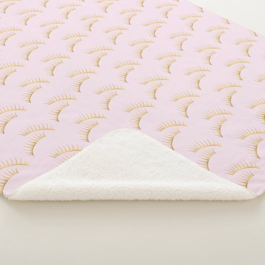 Couverture Sherpa Eyelashes rose Glam Or (3/4)