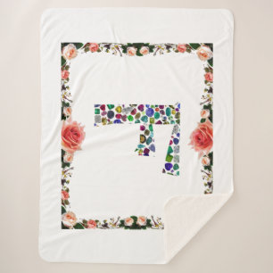 Couverture Sherpa F Monogramme