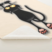 Couverture Sherpa Fabric de Cat funny (3/4)