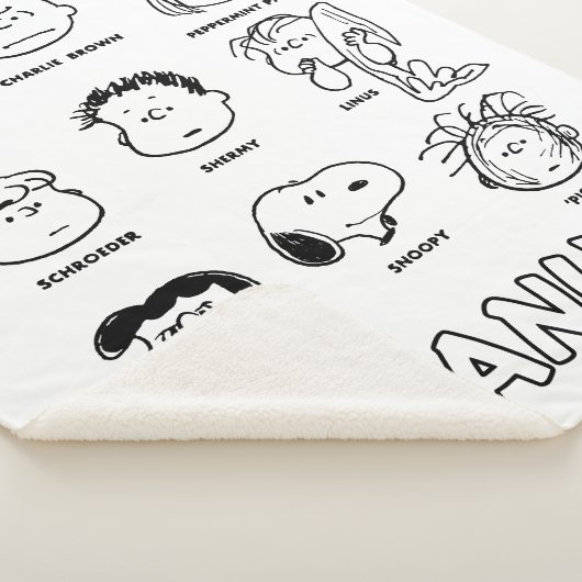 Couverture Sherpa Faces d'arachides (3/4)