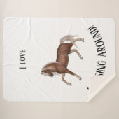 Couverture Sherpa Faire du cheval autour (Devant (Horizontal))