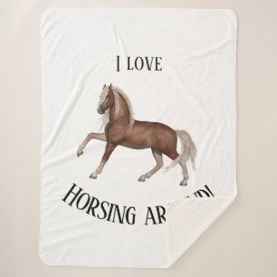 Couverture Sherpa Faire du cheval autour