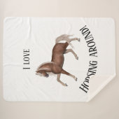 Couverture Sherpa Faire du cheval autour (Devant (Horizontal))