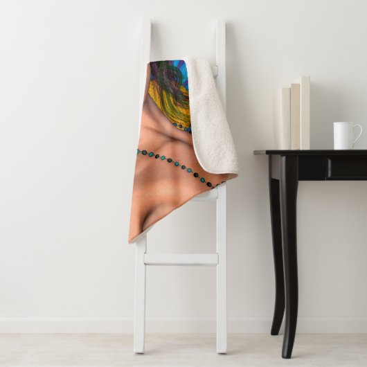 Couverture Sherpa Fairy Butterfly (En situation)