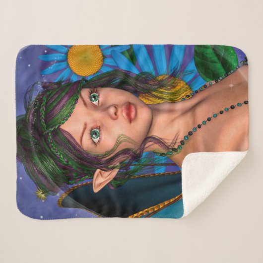 Couverture Sherpa Fairy Butterfly (Devant (Horizontal))