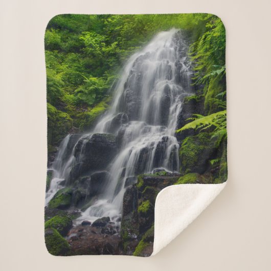 Couverture Sherpa Fairy Falls | Colombie River Gorge Oregon. (Devant)