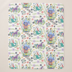 Couverture Sherpa Fairytale Folk Art Jeter Sherpa Blanket