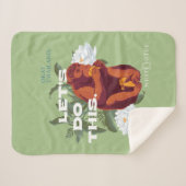 Couverture Sherpa "Faisons ça" Singe - Le Lotus Blanc (Devant (Horizontal))