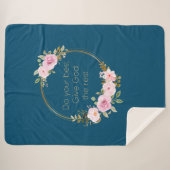 Couverture Sherpa Faites de votre mieux donner à Dieu le reste - Fem (Devant (Horizontal))