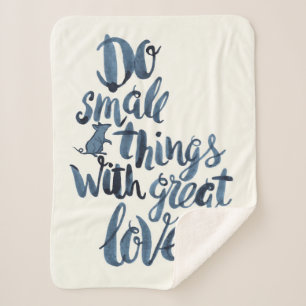 Couverture Sherpa Faites les petites choses avec grand amour