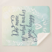 Couverture Sherpa Faites plus de ce qui vous rend heureux (Devant (Horizontal))