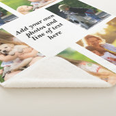 Couverture Sherpa Faites votre propre collage photo et texte (3/4)