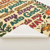 Couverture Sherpa  Faith Lights My Path Christian Art - Inspirationa (3/4)