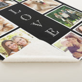 Couverture Sherpa Famille 10 Photo Collage noir (3/4)