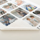 Couverture Sherpa Famille branchée Photo Collage Grille Keepsaké cad (3/4)