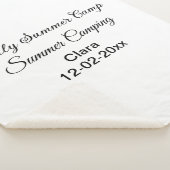 Couverture Sherpa Famille camping vacances personnalisée ajouter nom (3/4)