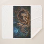 Couverture Sherpa Famille de loups (Devant (Horizontal))