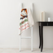 Couverture Sherpa Famille d'écureuils Noël personnalisé (En situation)