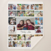 Couverture Sherpa Famille égale Love 29 Photo Collage Sherpa Blanket (Devant)