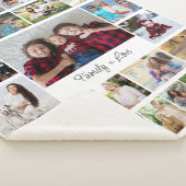 Couverture Sherpa Famille égale Love 29 Photo Collage Sherpa Blanket (3/4)