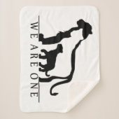 Couverture Sherpa Famille Lion (Devant)