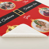 Couverture Sherpa Famille Père Noël Ceinture Personnalisée Photos de (3/4)
